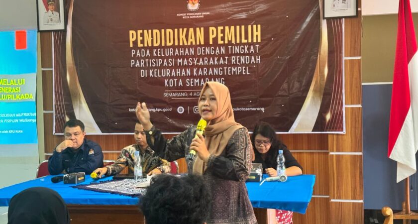 Dosen FISIP UIN Walisongo Jadi Narasumber Pendidikan Pemilih KPU Kota Semarang di Karangtempel